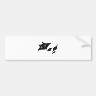Pegatina Para Coche taucher mantarochen manta ray scuba diving bucean