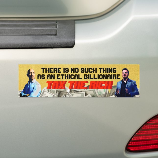 Pegatina Para Coche Tax The Rich Bumper Sticker (en coche)