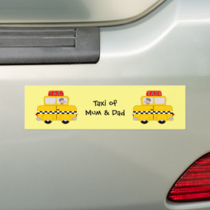 Pegatina Para Coche Taxi Amarillo