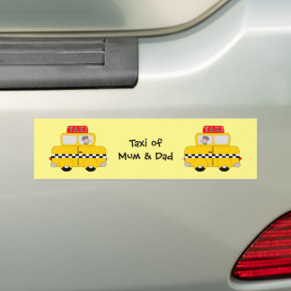 Pegatina Para Coche Taxi Amarillo