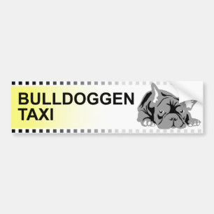 Pegatina Para Coche Taxi Bulldoggen (alemán)