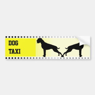 Pegatina Para Coche Taxi Canino Boxer Alemán 