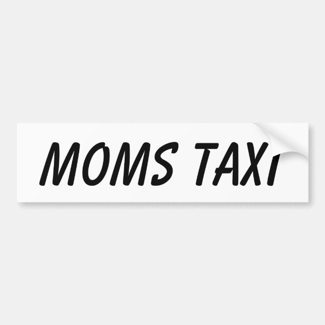 PEGATINA PARA COCHE TAXI DE LAS MAMÁES (Frente)