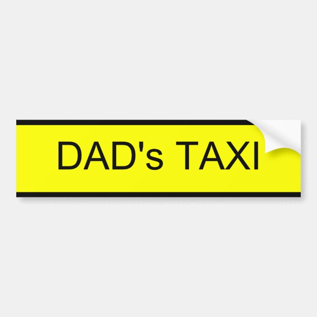 Pegatina Para Coche taxi de papá (Frente)