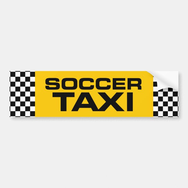 Pegatina Para Coche Taxi del fútbol (Frente)