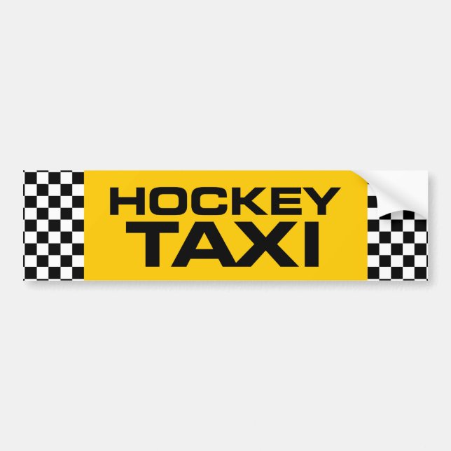Pegatina Para Coche Taxi del hockey (Frente)