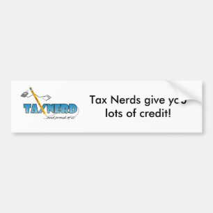Pegatina Para Coche TaxNerd Bumpersticker 2