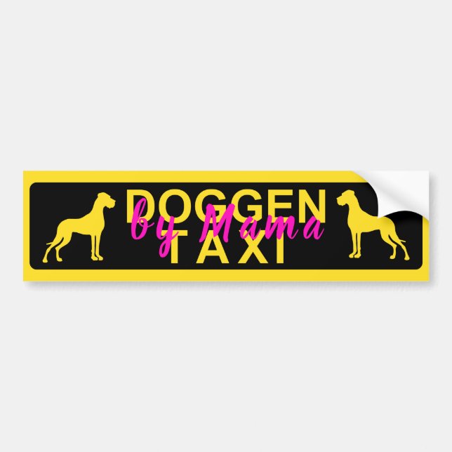 Pegatina Para Coche Taxo Doggen especialmente (Frente)