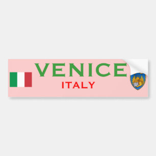 Pegatina Para Coche Taza de Venecia (Italia)