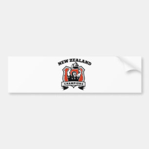 Pegatina Para Coche Taza Nueva Zelanda del campeonato del jugador del