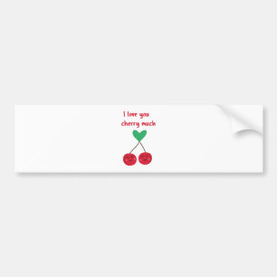 Pegatina Para Coche Te Amo Mucho Cherry San Valentín