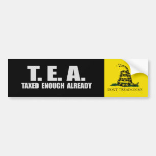 Pegatina Para Coche TÉ - Camiseta YA IMPUESTA