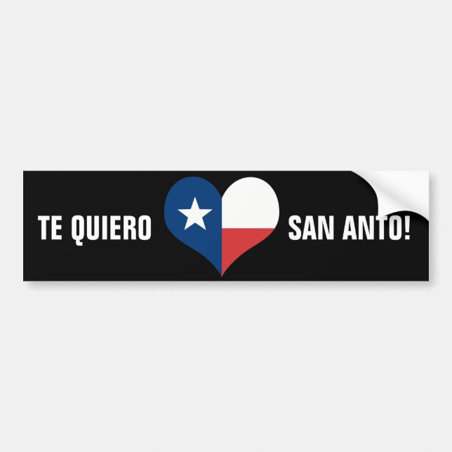 Pegatina Para Coche ¡Te Quiero San Anto! (Frente)
