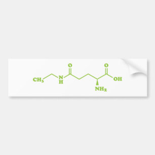 Pegatina Para Coche Tea Theanine Molecular Chemical Formula