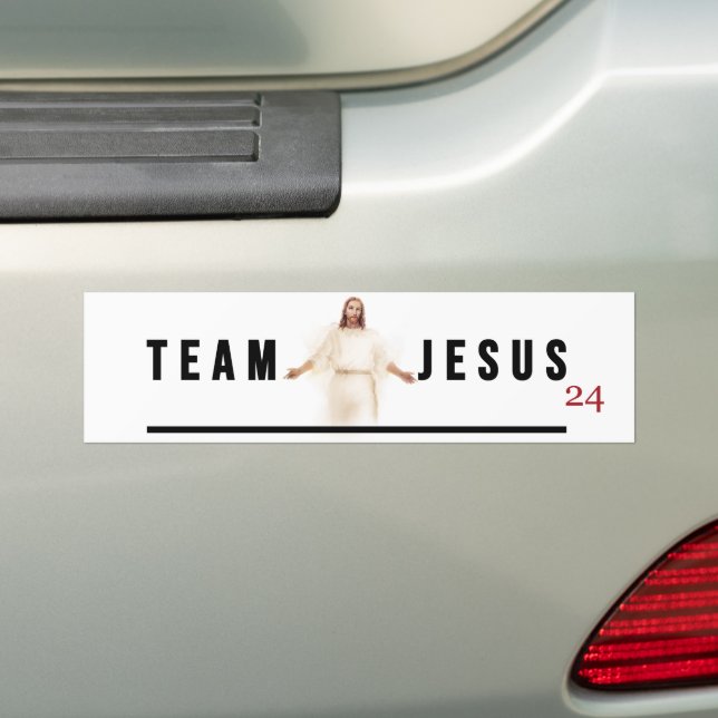 Pegatina Para Coche Team Jesus (en coche)