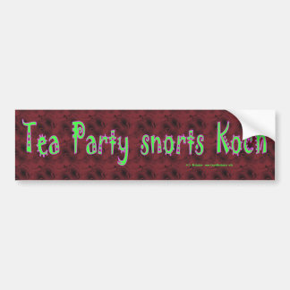 Pegatina Para Coche TeaPartySnortsKoch