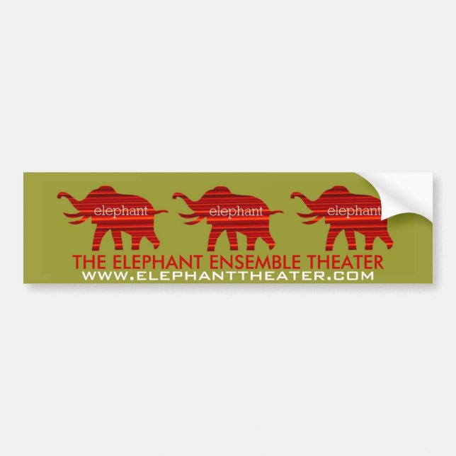 PEGATINA PARA COCHE TEATRO DEL ELEFANTE (Frente)