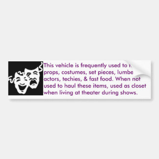 Pegatina Para Coche teatro-móvil