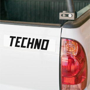 Pegatina Para Coche TECHNO Music
