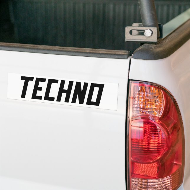 Pegatina Para Coche TECHNO Music (En Camión)
