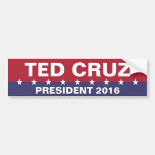 Pegatina Para Coche TED CRUZ para presidente 2016