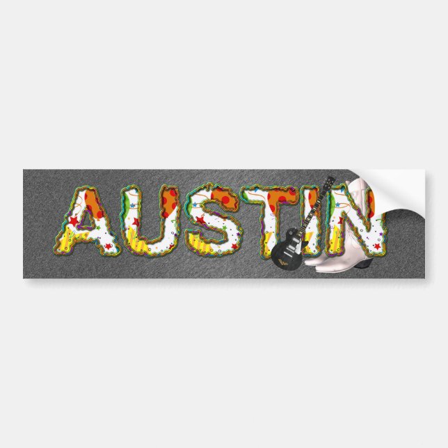 Pegatina Para Coche TEE Austin (Frente)