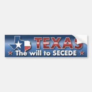 Pegatina Para Coche TEJAS: Voluntad A SECEDE
