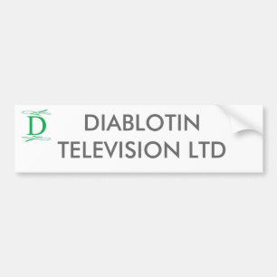 PEGATINA PARA COCHE TELEVISIÓN LTD DE DIABLOTIN