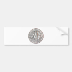 PEGATINA PARA COCHE TEMPLAR KNIGHTS EL EMBLEMA