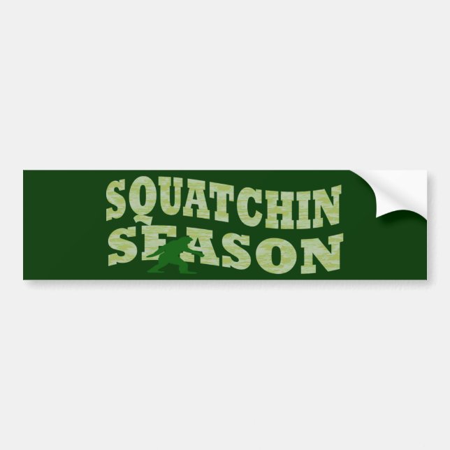 Pegatina Para Coche Temporada de Squatchin (Frente)