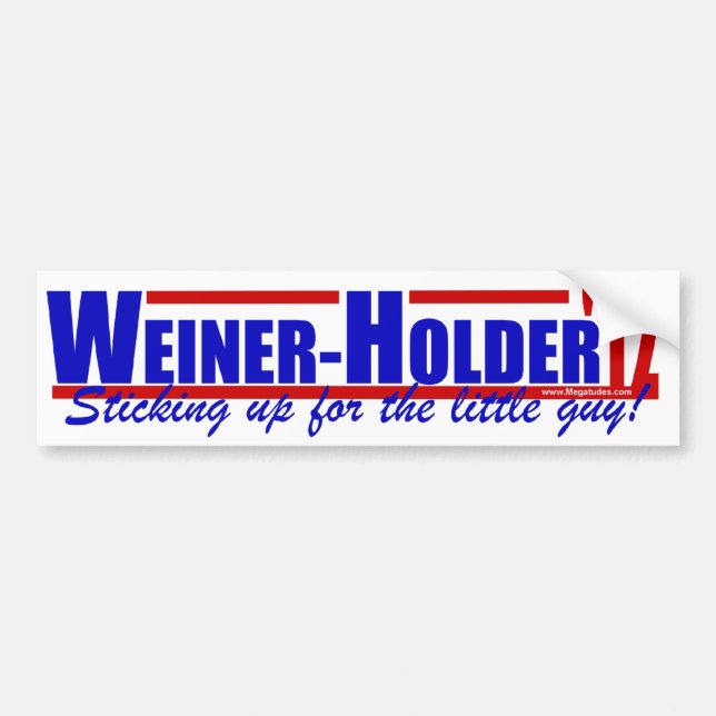 Pegatina Para Coche Tenedor '12 de Weiner - Anthony Weiner - tenedor (Frente)