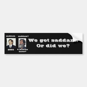 Pegatina Para Coche ¿Tenemos a Saddam?