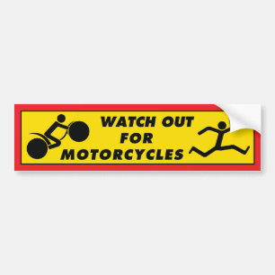Pegatina Para Coche Tenga cuidado para las motocicletas