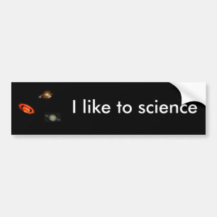 Pegatina Para Coche Tengo gusto a la ciencia