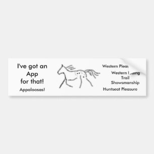 Pegatina Para Coche ¡Tengo un Appfor eso!   Appaloosas
