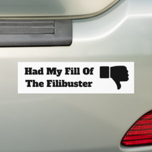 Pegatina Para Coche Tenía mi relleno del Filibuster