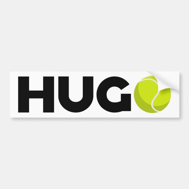 Pegatina Para Coche Tenis de Hugo (Frente)