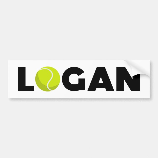 Pegatina Para Coche Tenis de Logan (Frente)