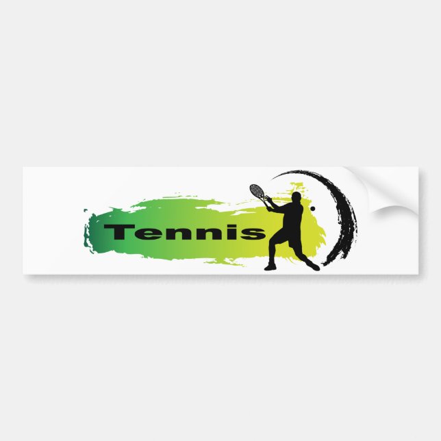 Pegatina Para Coche Tenis único (varón) (Frente)
