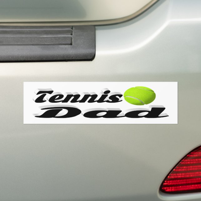 Pegatina Para Coche Tennis Dad Bumper Sticker (en coche)
