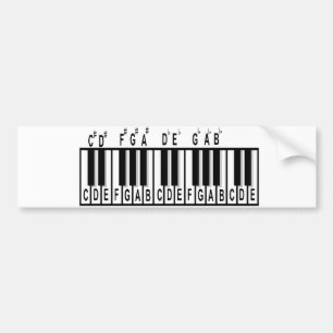 Pegatina Para Coche Teoría del piano