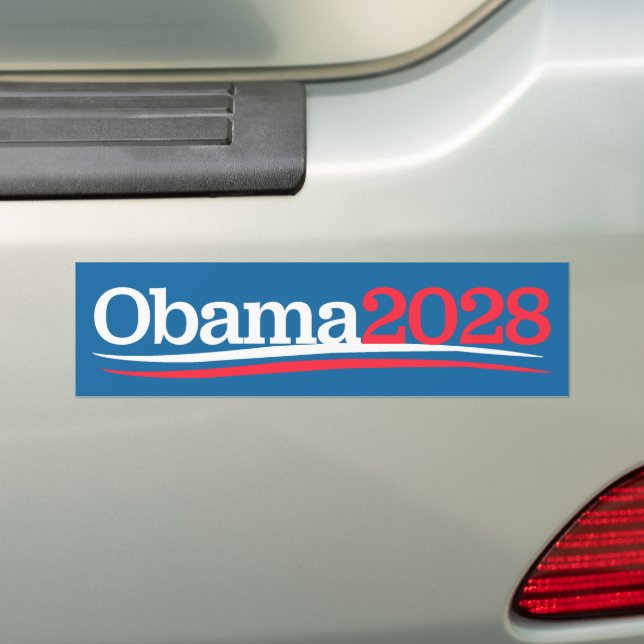 Pegatina Para Coche Tercer periodo Obama 2028 (en coche)
