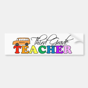 Pegatina Para Coche Tercer profesor del grado