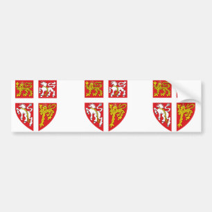 Pegatina Para Coche Terranova y Labrador, Canadá