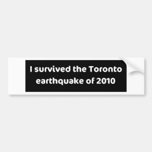 Pegatina Para Coche TERREMOTO Toronto