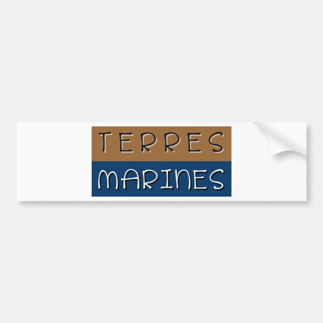 Pegatina Para Coche Terres marines (Frente)