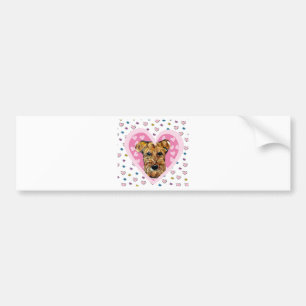 PEGATINA PARA COCHE TERRIER AIREDALE