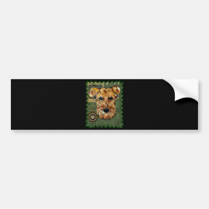PEGATINA PARA COCHE TERRIER AIREDALE