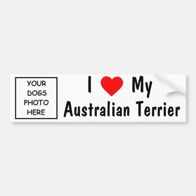 Pegatina Para Coche Terrier australiano (Frente)