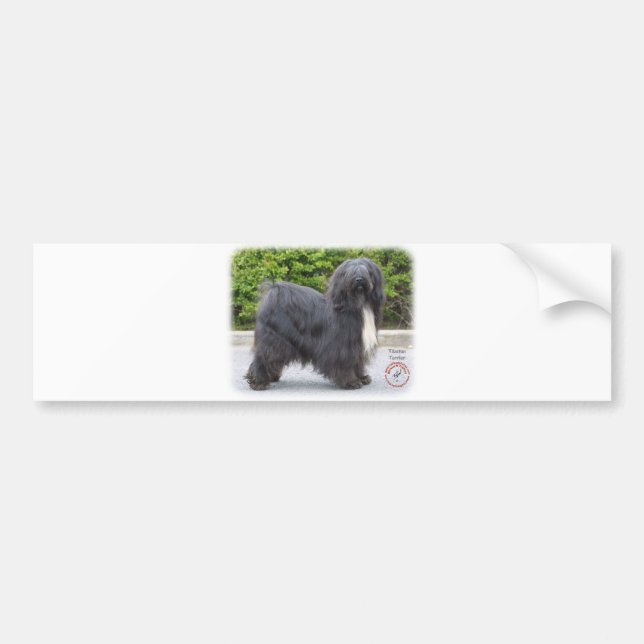 Pegatina Para Coche Terrier tibetano (Frente)